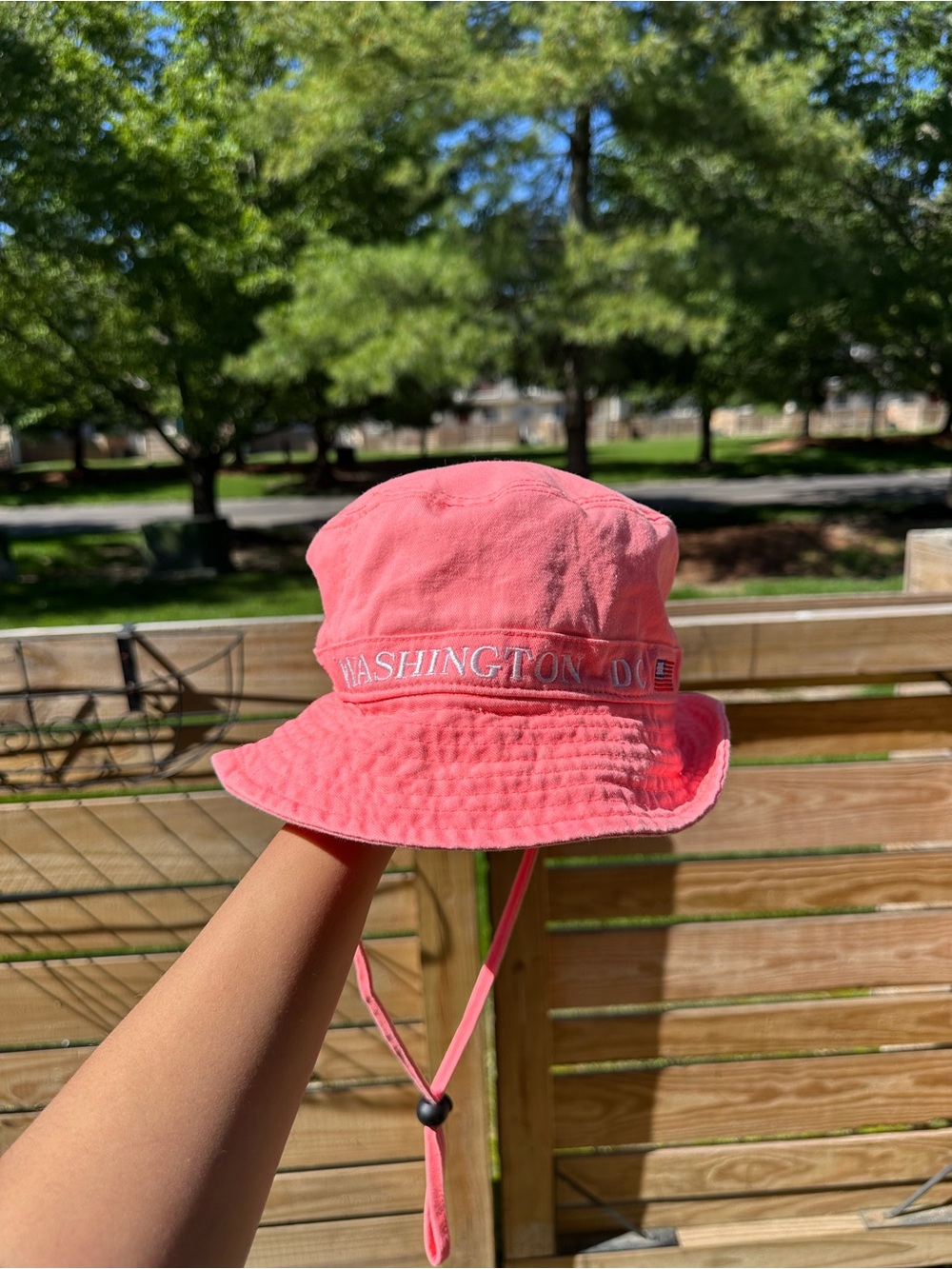 DC Coral Pink Washington D.C. Bucket Hat